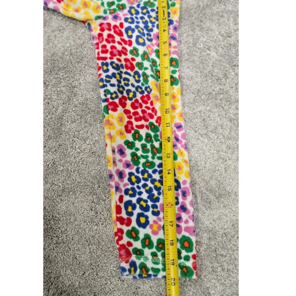 Mini Boden Romie Towelling Zip Throw On Leopard Floral Print Girls Size 11-12Y